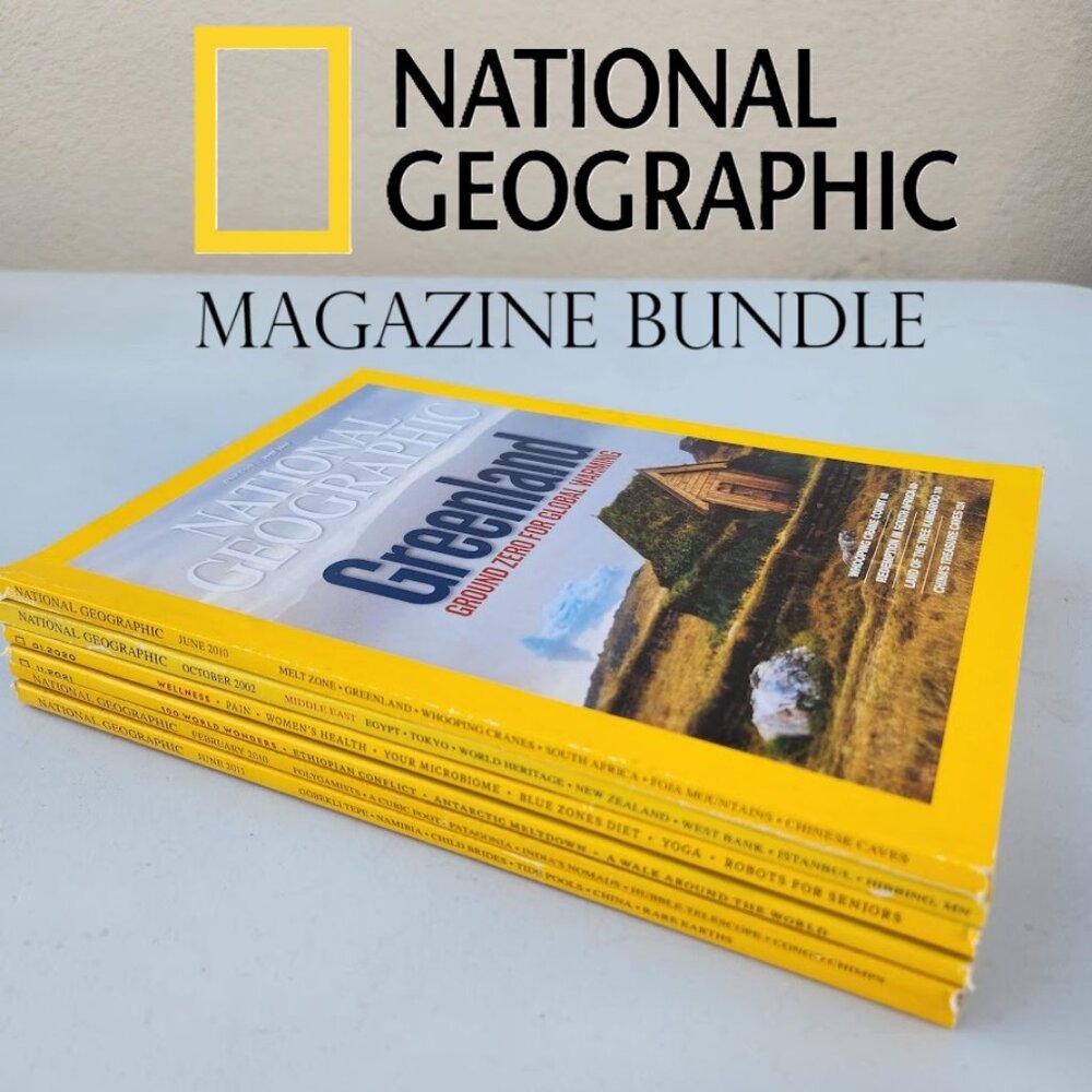 National Geographic Magazine Bundle Lot of 2 Magazines 1960 - 2024 Coffee table - Picture 10 of 13